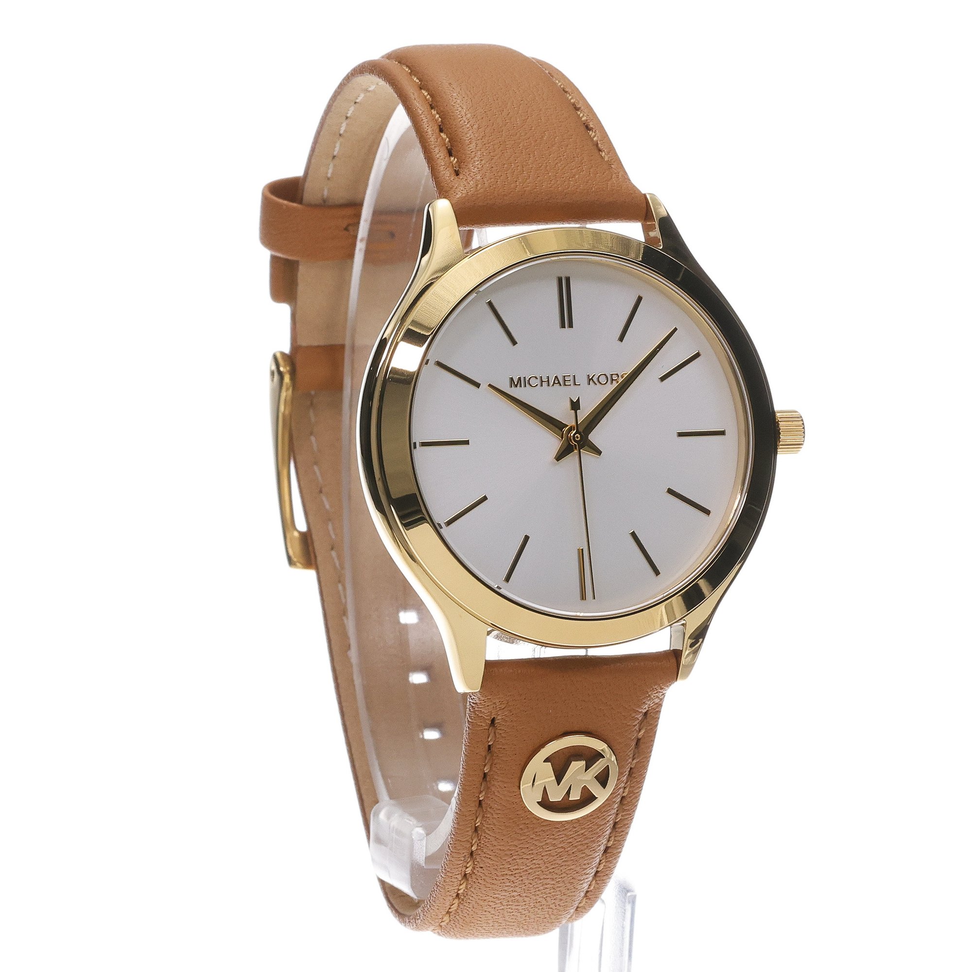 Michael Kors MK7543 zegarek złoty klasyczny Slim Runway pasek