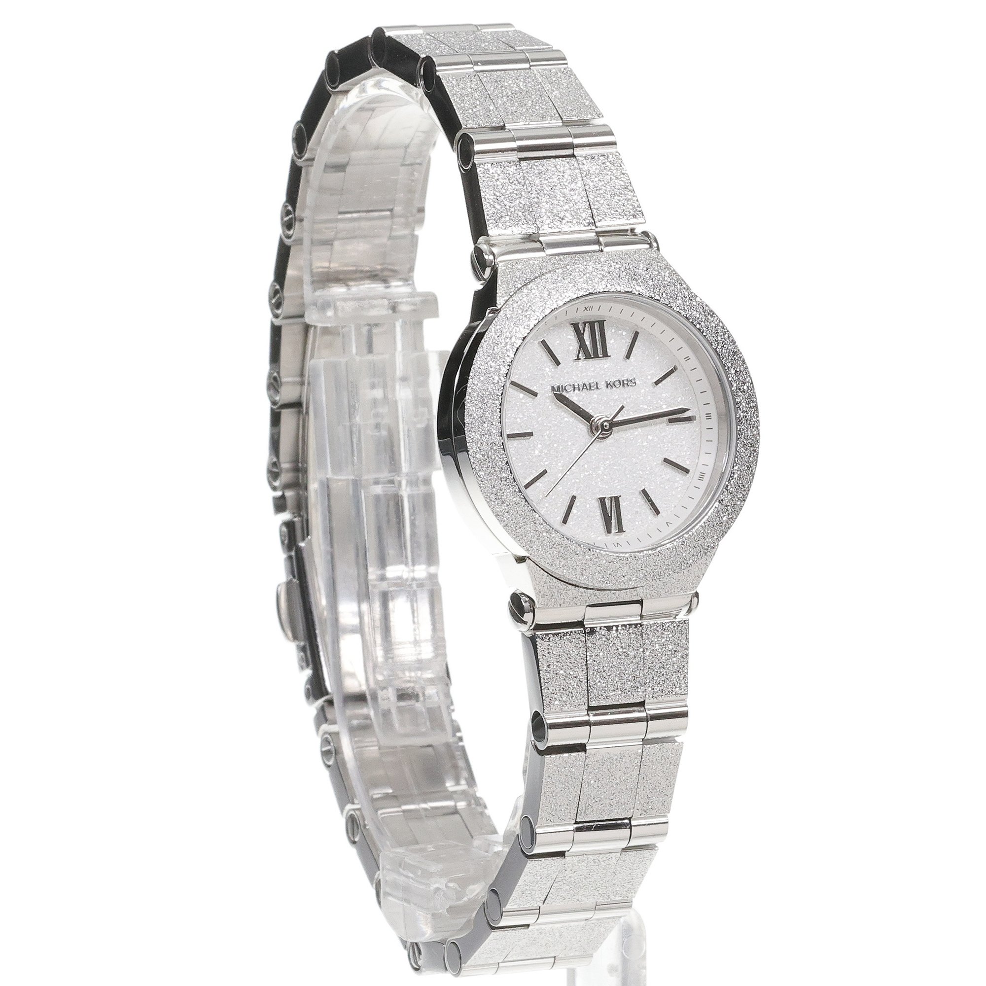 Michael Kors MK7555 zegarek srebrny elegancki Michael Kors bransoleta