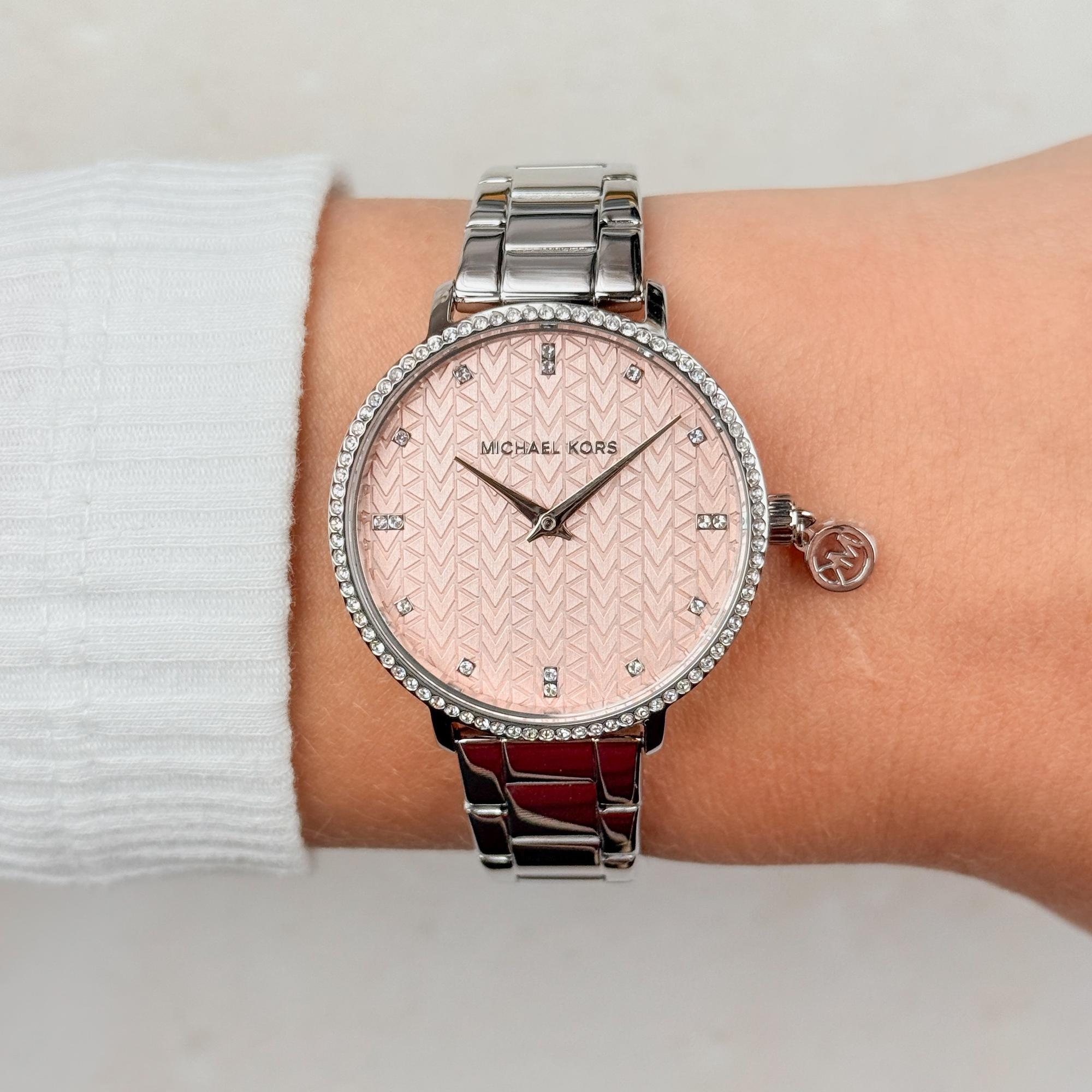 Michael Kors MK7617 Pyper Damskie fashion-modowy zegarek srebrny - miniatura 9