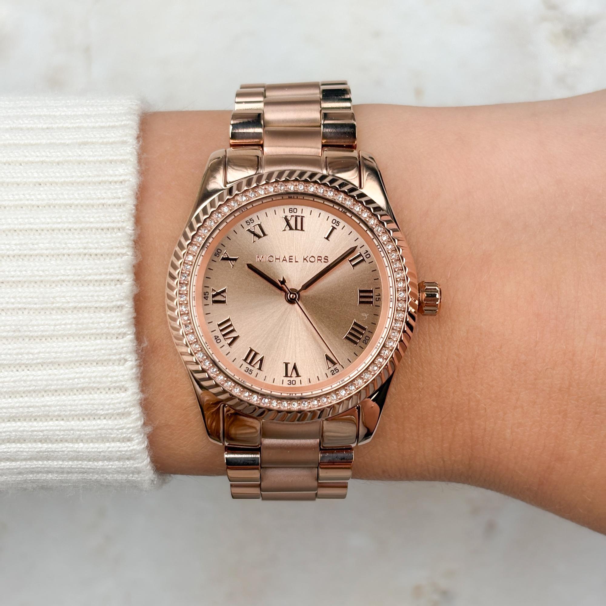 Michael Kors MK7623 zegarek różowe złoto klasyczny Damskie bransoleta