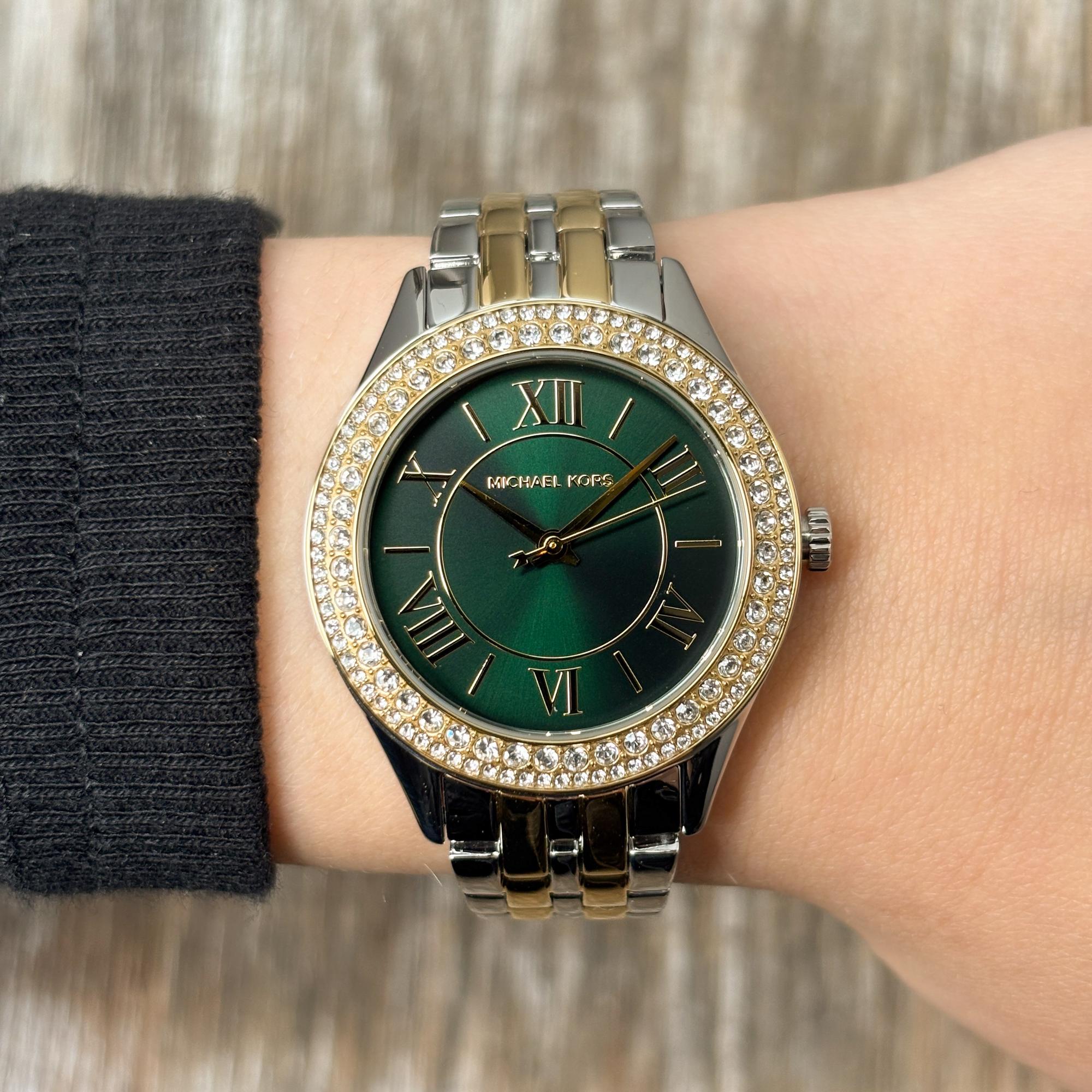 Michael Kors MK7654 zegarek srebrny fashion-modowy Damskie bransoleta