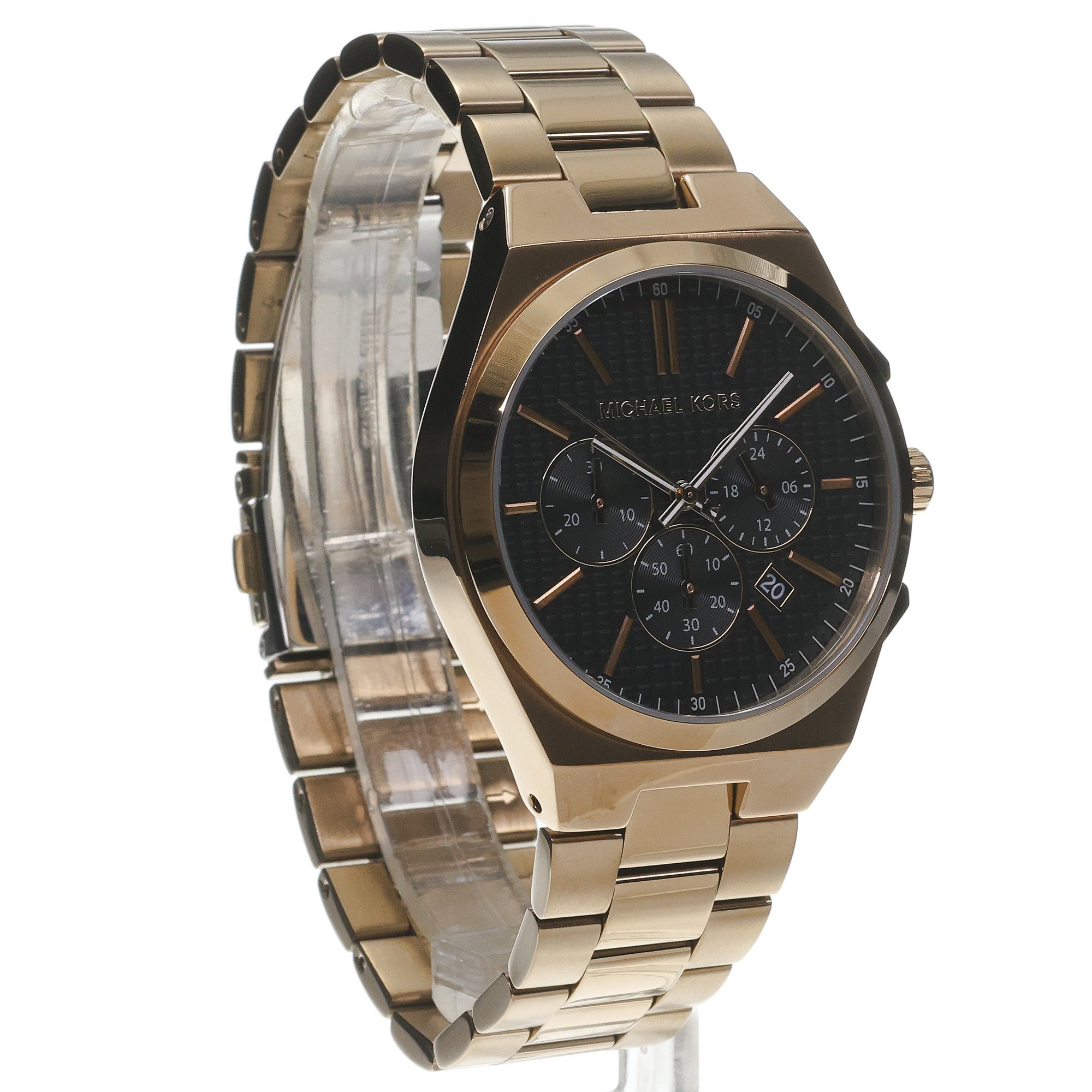 Michael Kors MK9119 LENNOX Rose Gold Stainless Steel 41mm zegarek fashion-modowy Męskie - miniatura 3