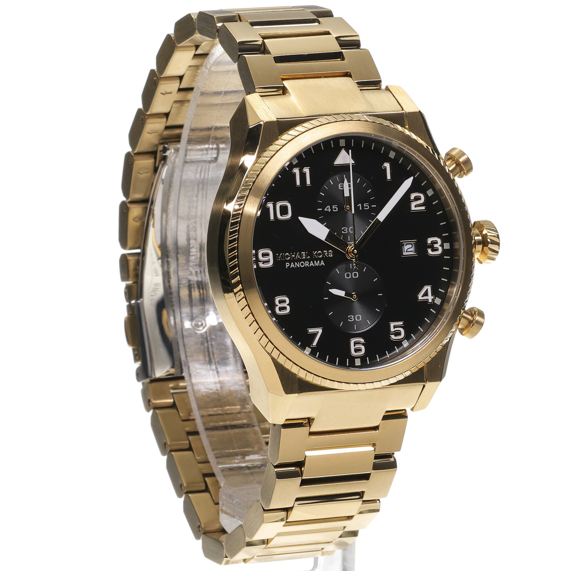 Michael Kors MK9195 zegarek złoty klasyczny Męskie bransoleta - miniatura 3