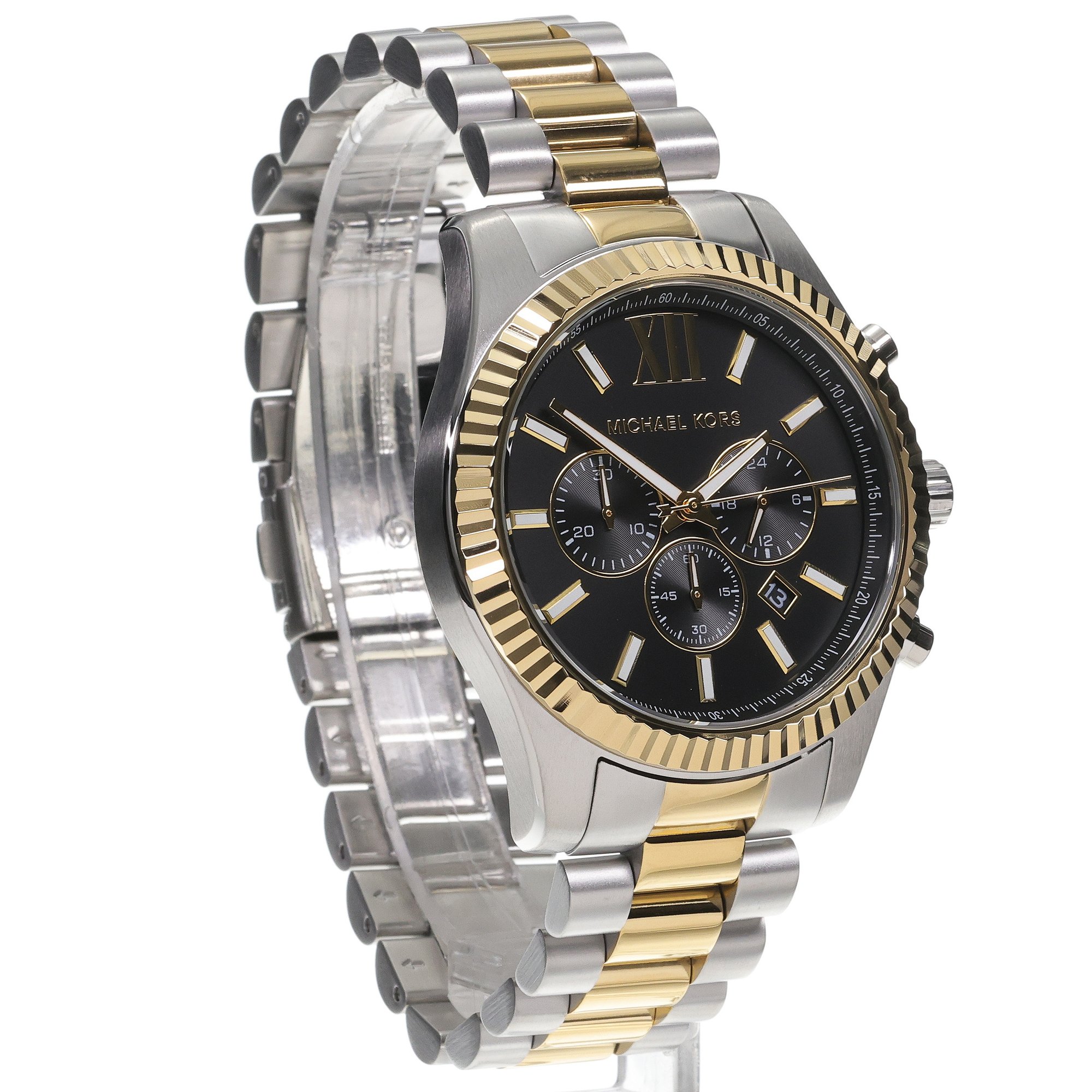 Michael Kors MK9207 zegarek srebrny klasyczny Lexington bransoleta