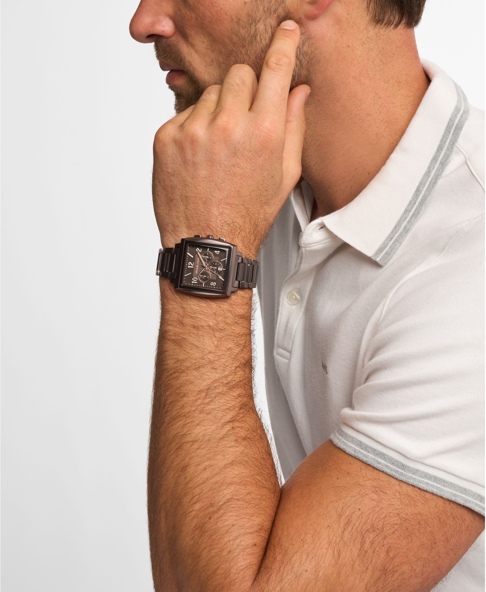 Michael Kors MK9234 Rhys Męskie klasyczny zegarek brązowy - miniatura 9