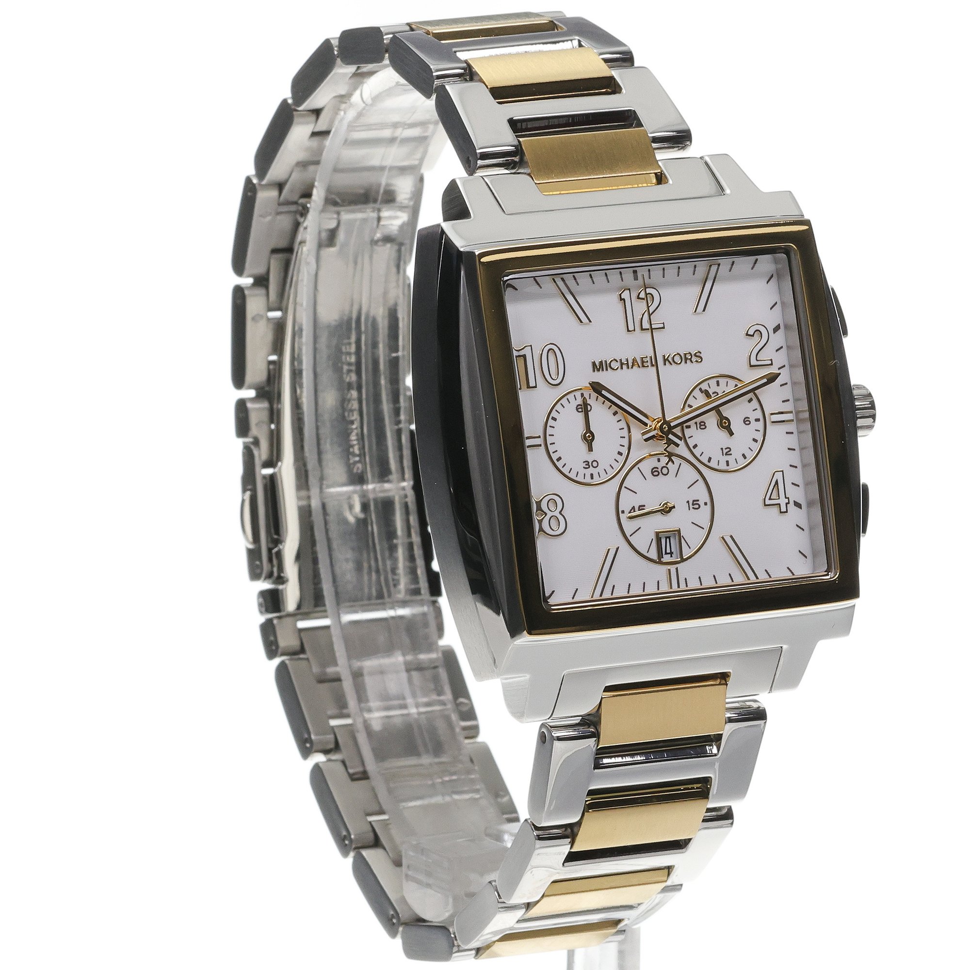 Michael Kors MK9240 zegarek srebrny klasyczny Męskie bransoleta - miniatura 3