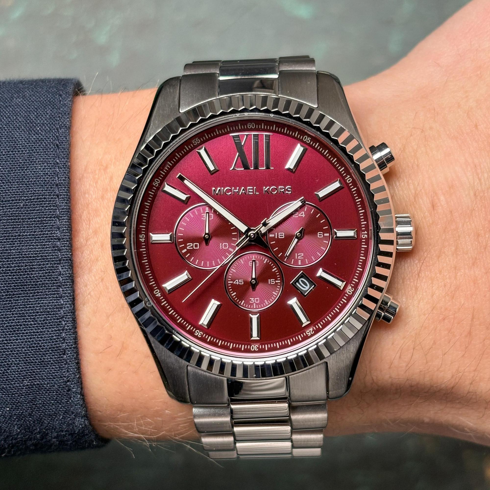 Michael Kors MK9242 Lexington Męskie klasyczny zegarek srebrny - miniatura 9