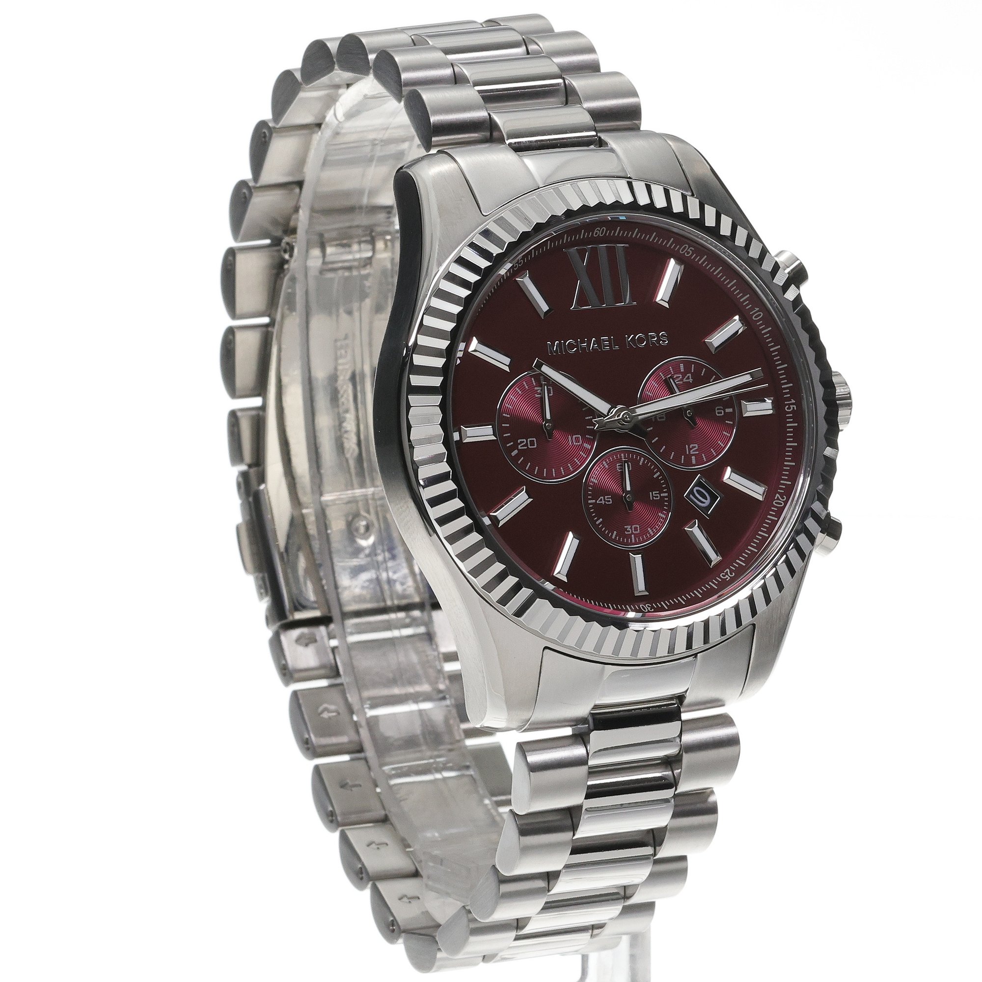 Michael Kors MK9242 zegarek srebrny klasyczny Męskie bransoleta - miniatura 3