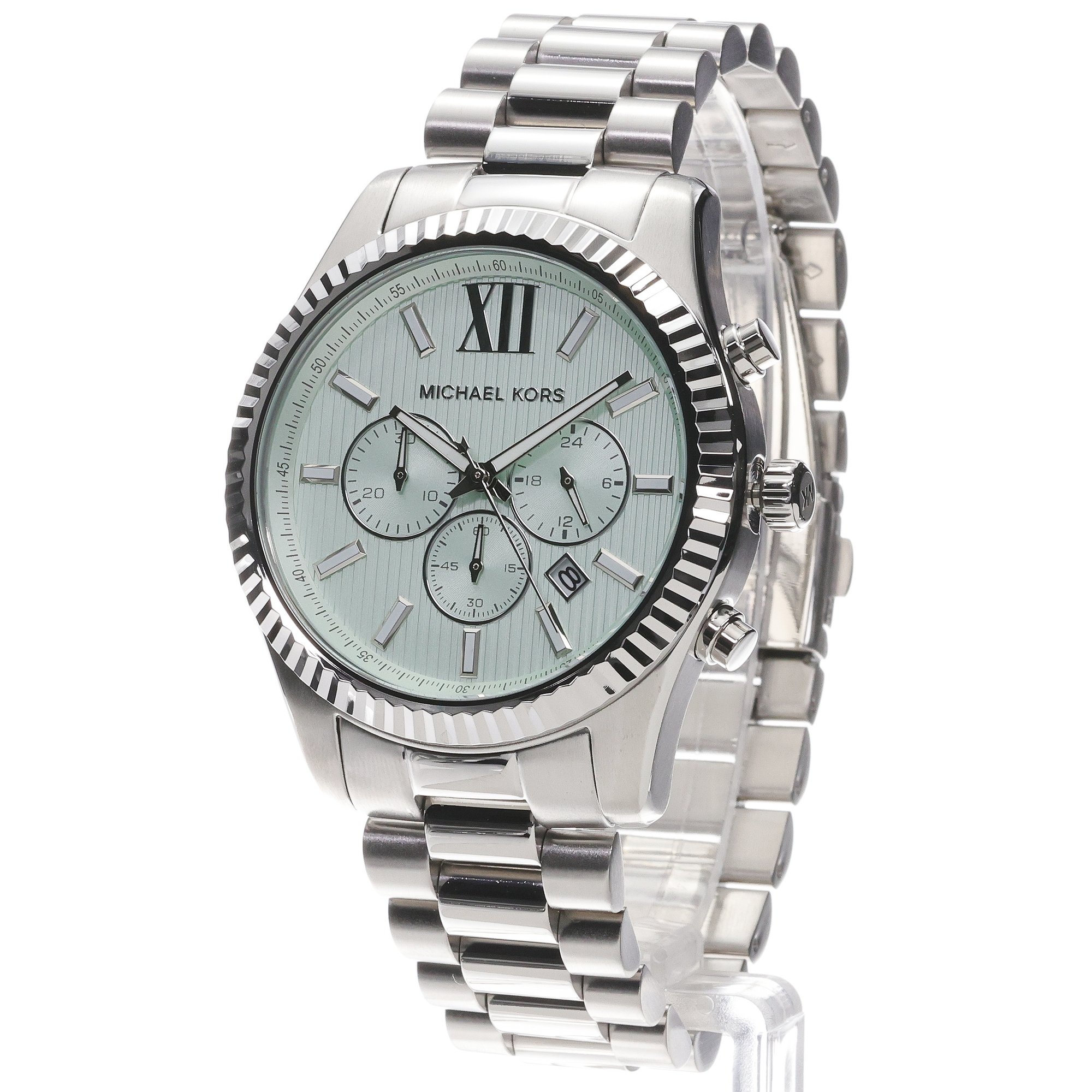 Michael Kors MK9264 zegarek srebrny fashion-modowy Męskie bransoleta