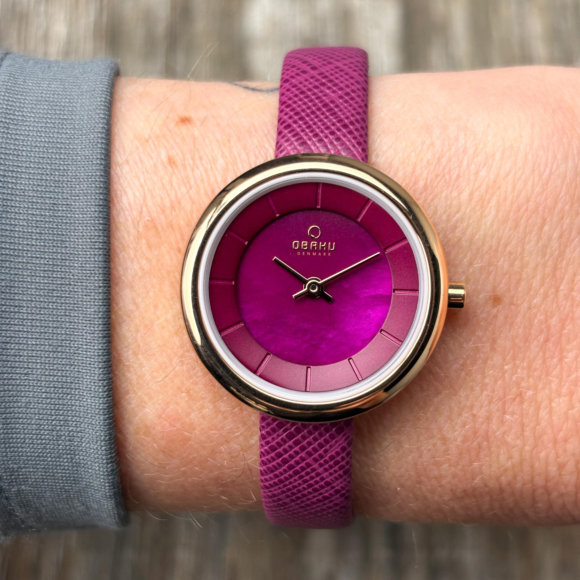 Obaku Denmark V146LVQRD Damskie Stille zegarek dla dzieci klasyczny mineralne