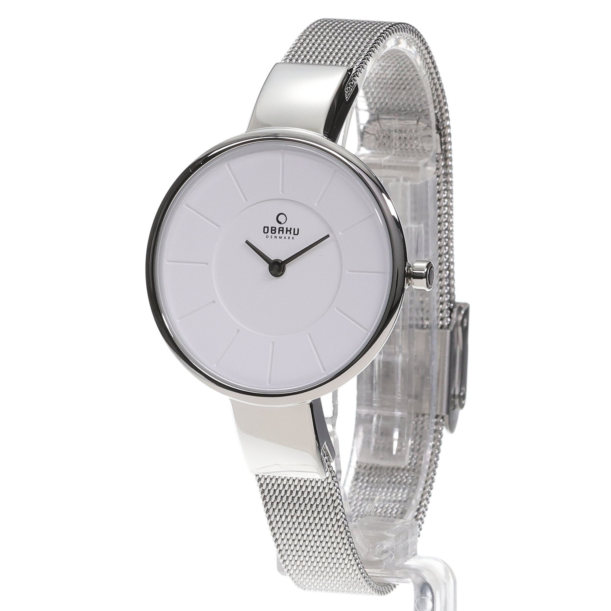 Obaku Denmark V149LCIMC1 zegarek srebrny fashion-modowy Slim bransoleta - miniatura 2