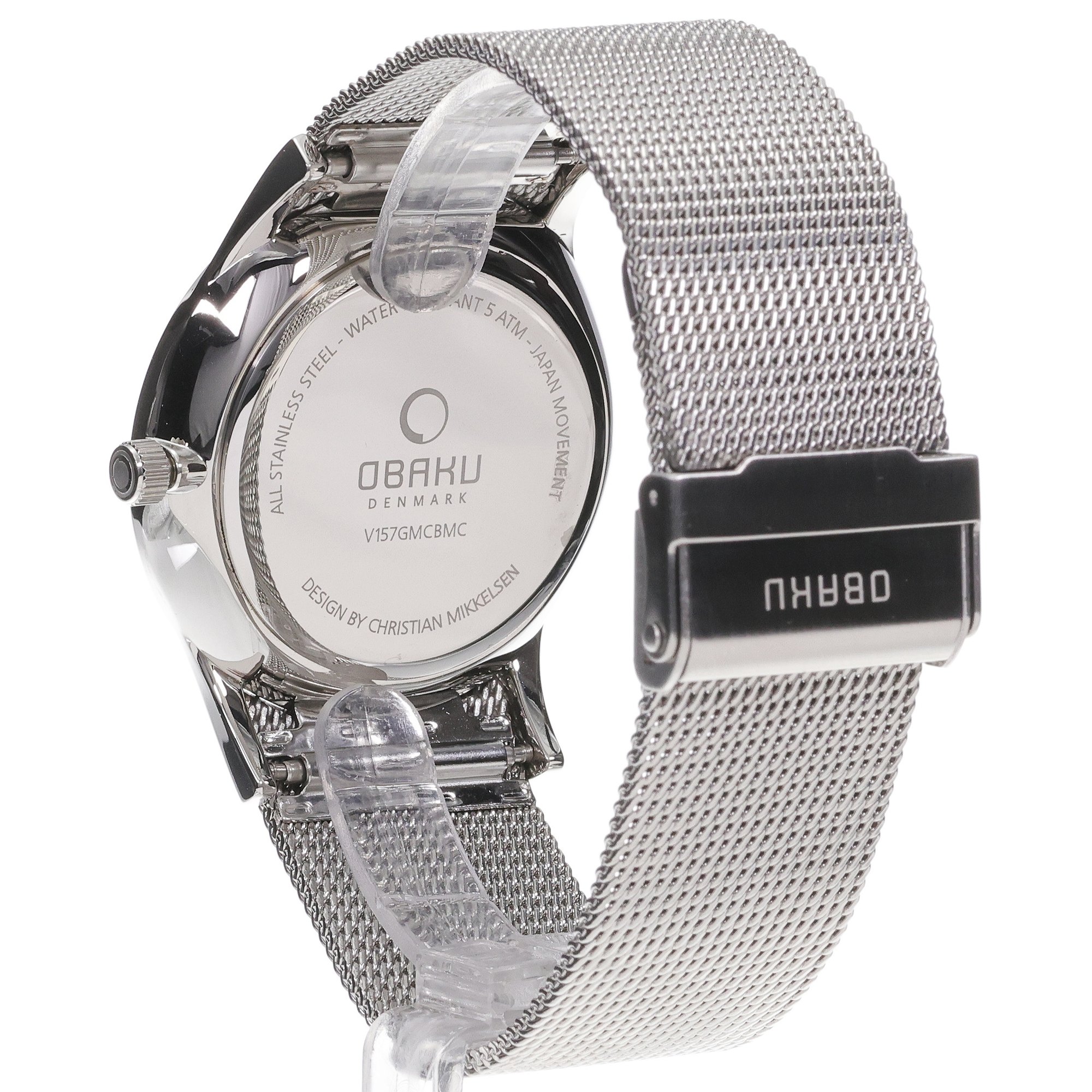 Obaku Denmark V157GMCBMC zegarek srebrny klasyczny Slim bransoleta