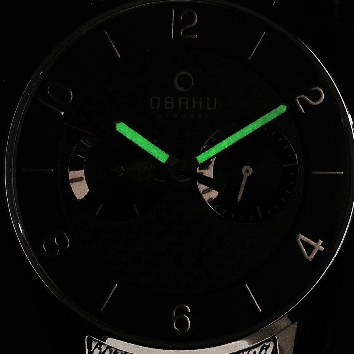Obaku Denmark V171GMCBMC Slim FLINT - ONYX - Christian Mikkelsen zegarek męski klasyczny mineralne - miniatura 5