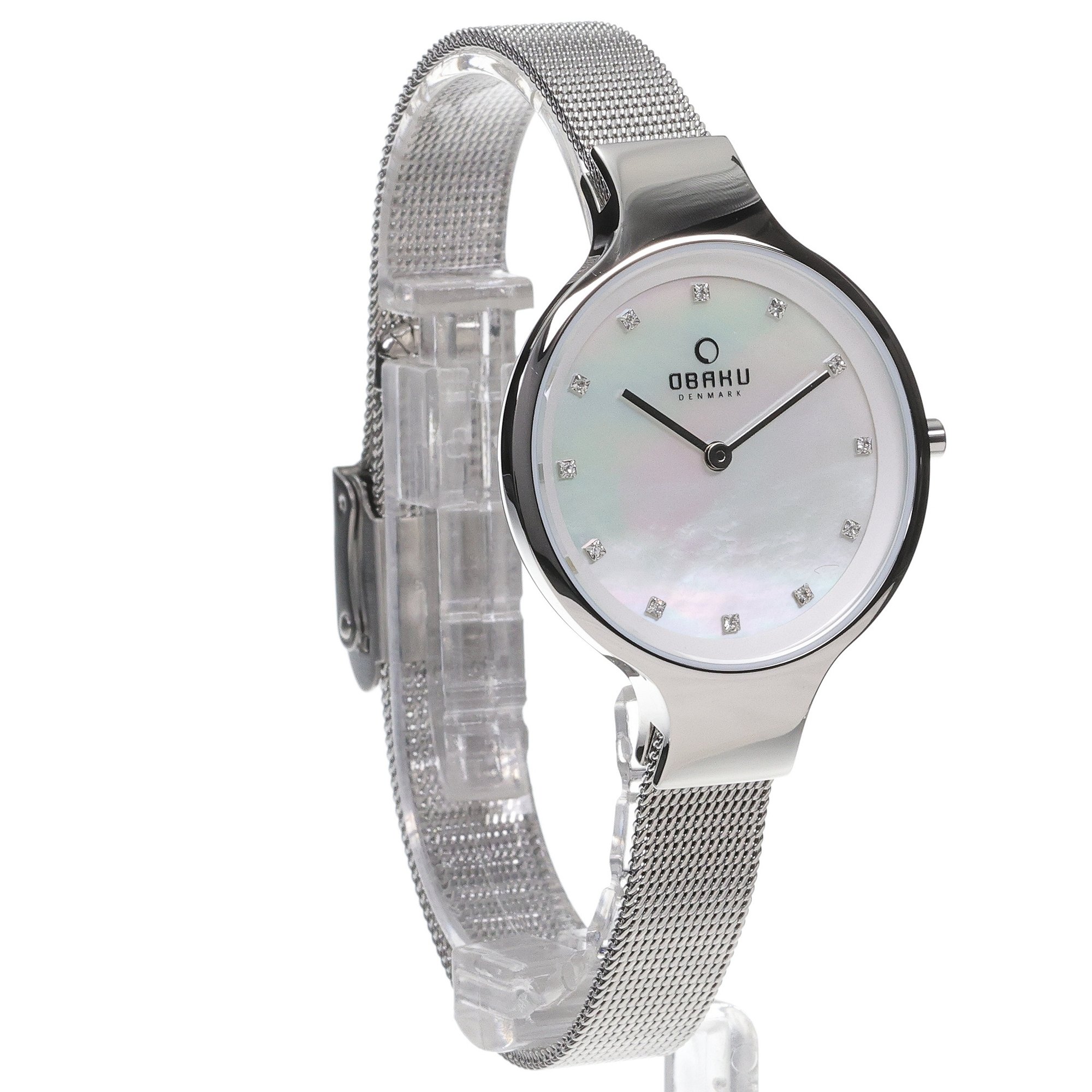 Obaku Denmark V173LXCIMC zegarek damski Slim srebrny