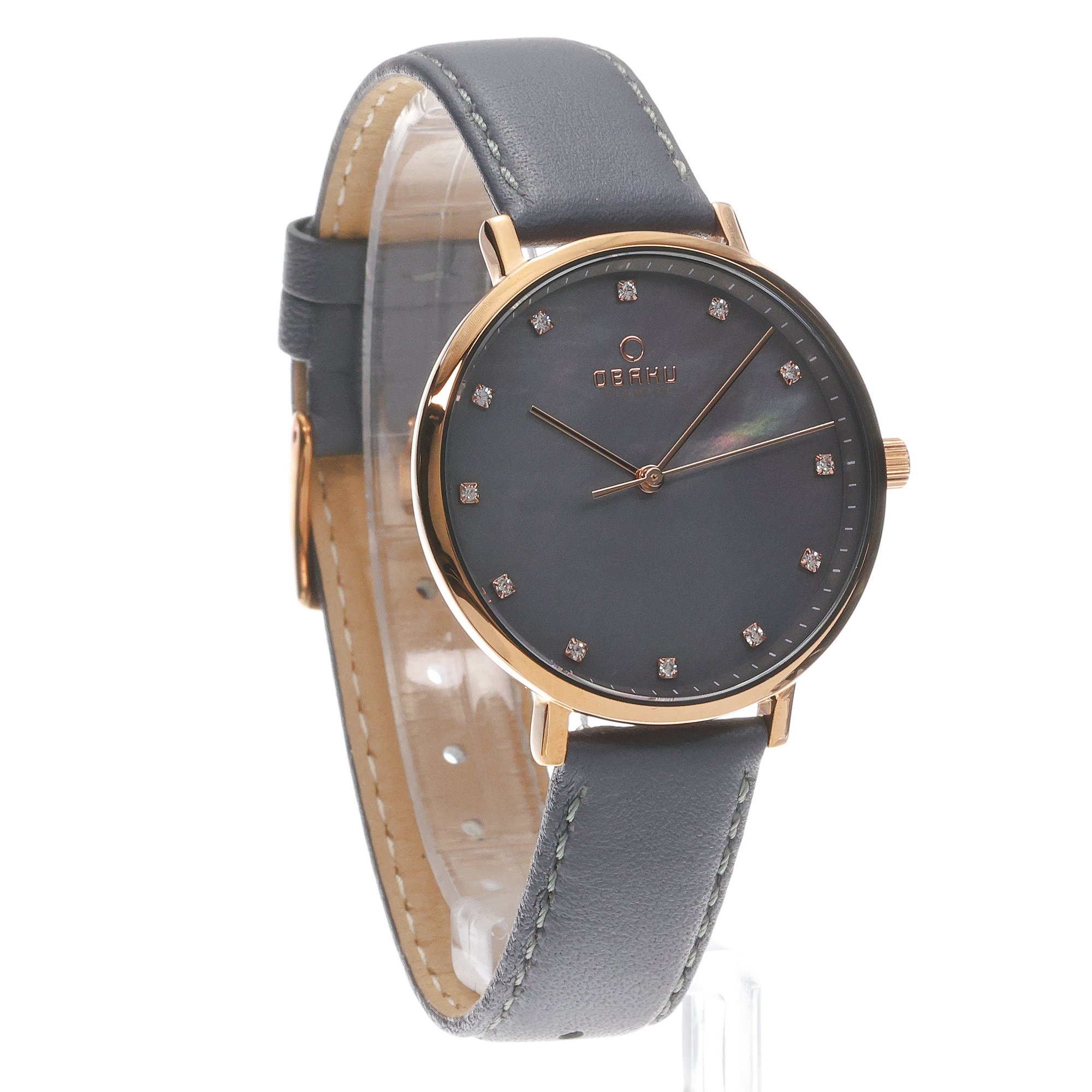 Obaku Denmark V186LXVJRJ Vest - Pebble - Christian Mikkelsen Damskie klasyczny zegarek różowe złoto - miniatura 3