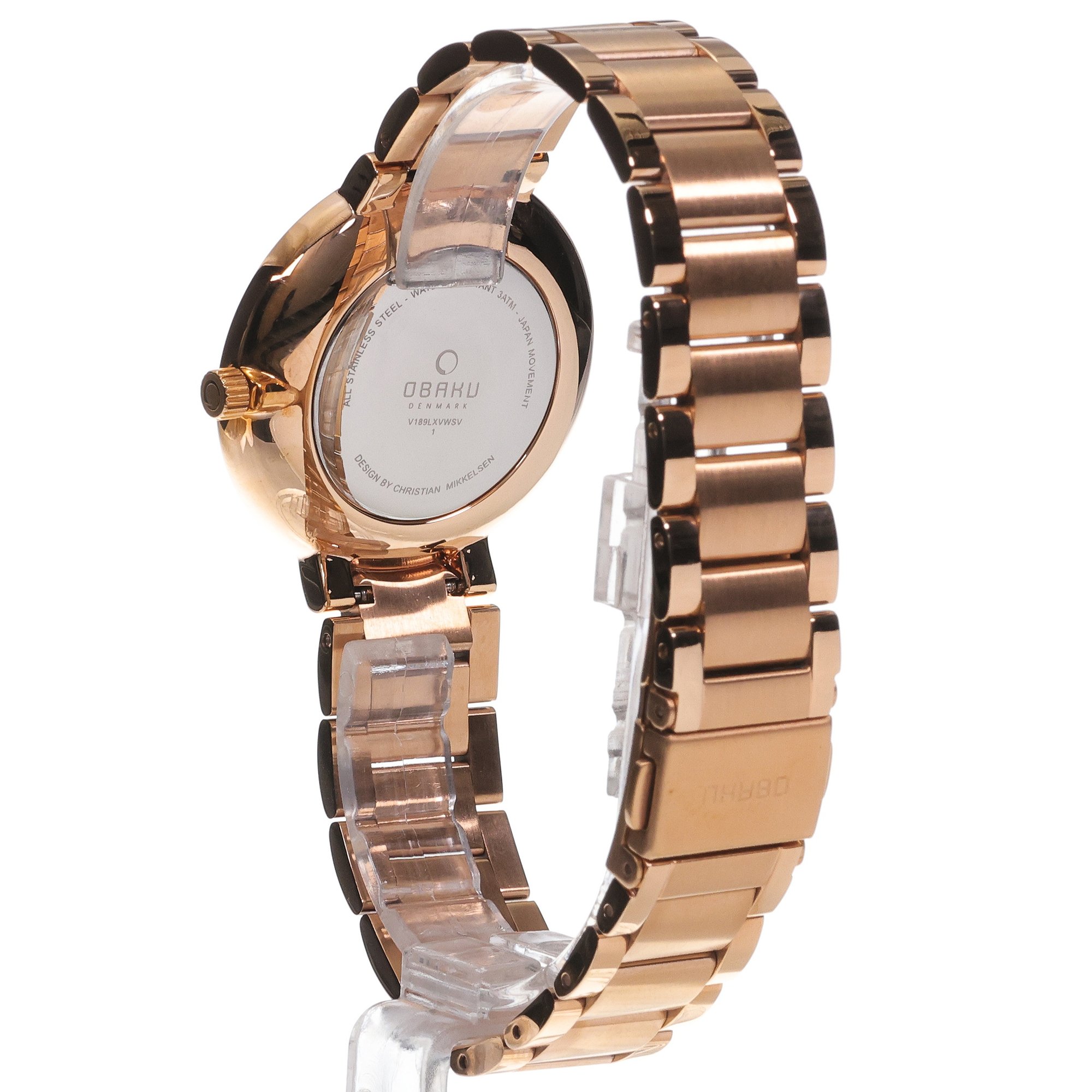 Obaku Denmark V189LXVWSV Slim GLAD - FUCHSIA - Christian Mikkelsen zegarek damski klasyczny mineralne