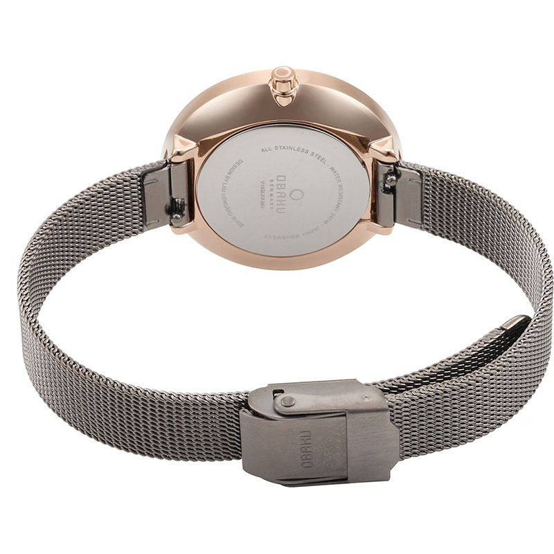 Obaku Denmark V195LXVJMJ VAND - GRANITE zegarek klasyczny Slim - miniatura 7