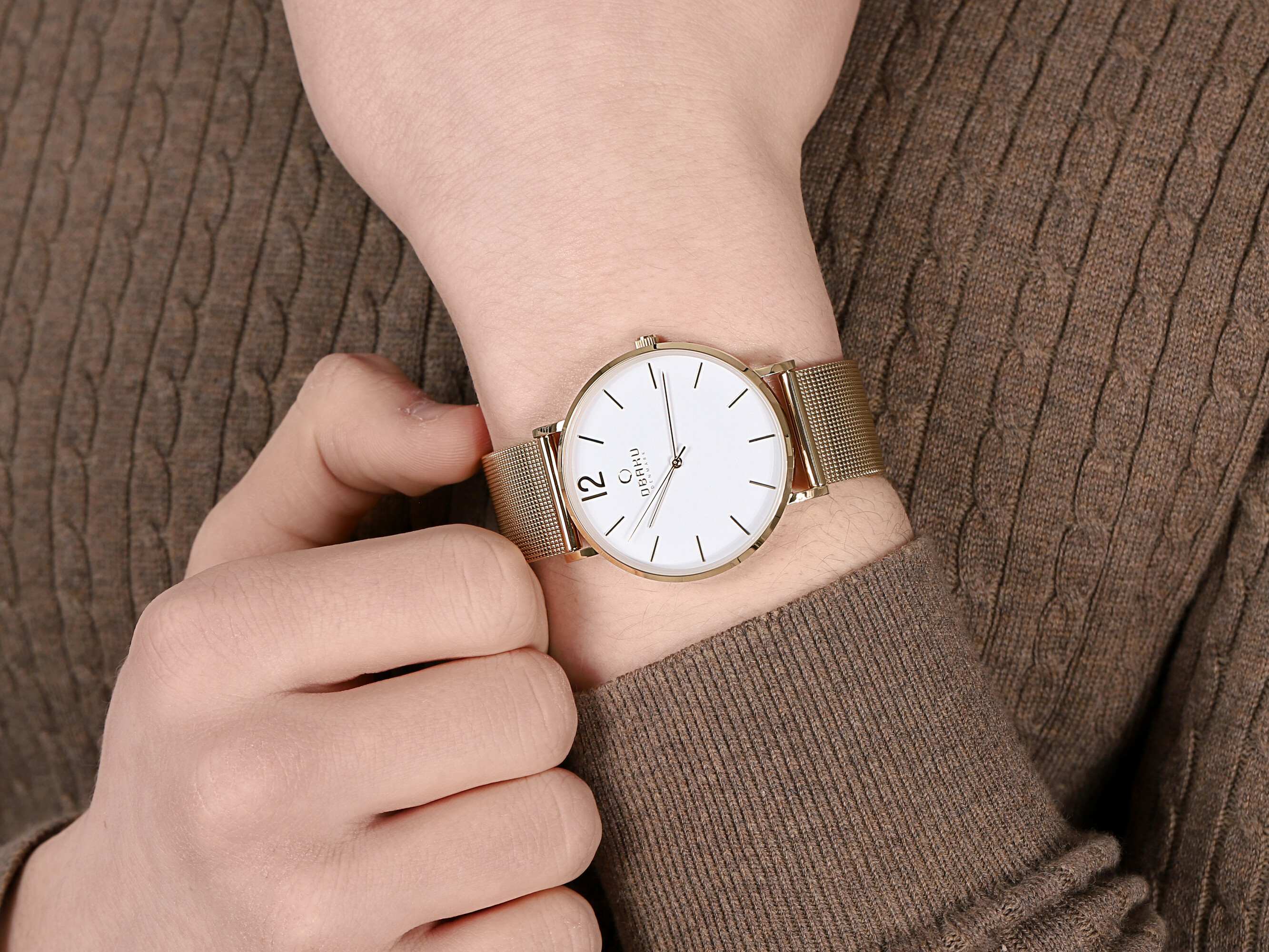 Obaku Denmark V197GXGWMG1 zegarek męski Slim - miniatura 2