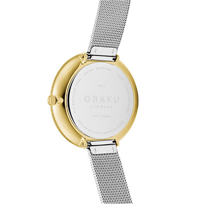 Obaku Denmark V211LXGIMC1 zegarek damski klasyczny Slim bransoleta - miniatura 8