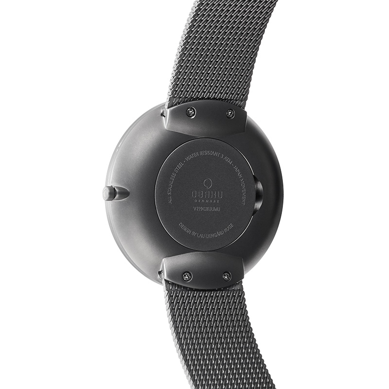 Obaku Denmark V219GXUUMU zegarek szary klasyczny Slim bransoleta - miniatura 3