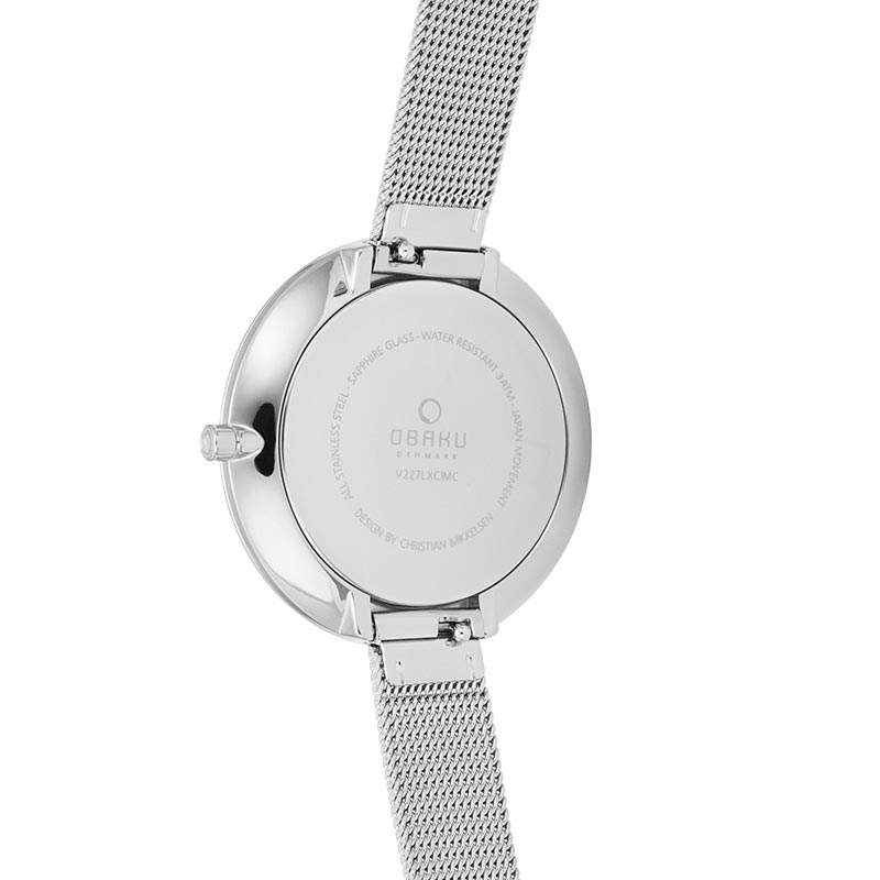 Obaku Denmark V227LXCIMC DOK - STEEL zegarek klasyczny Slim - miniatura 3