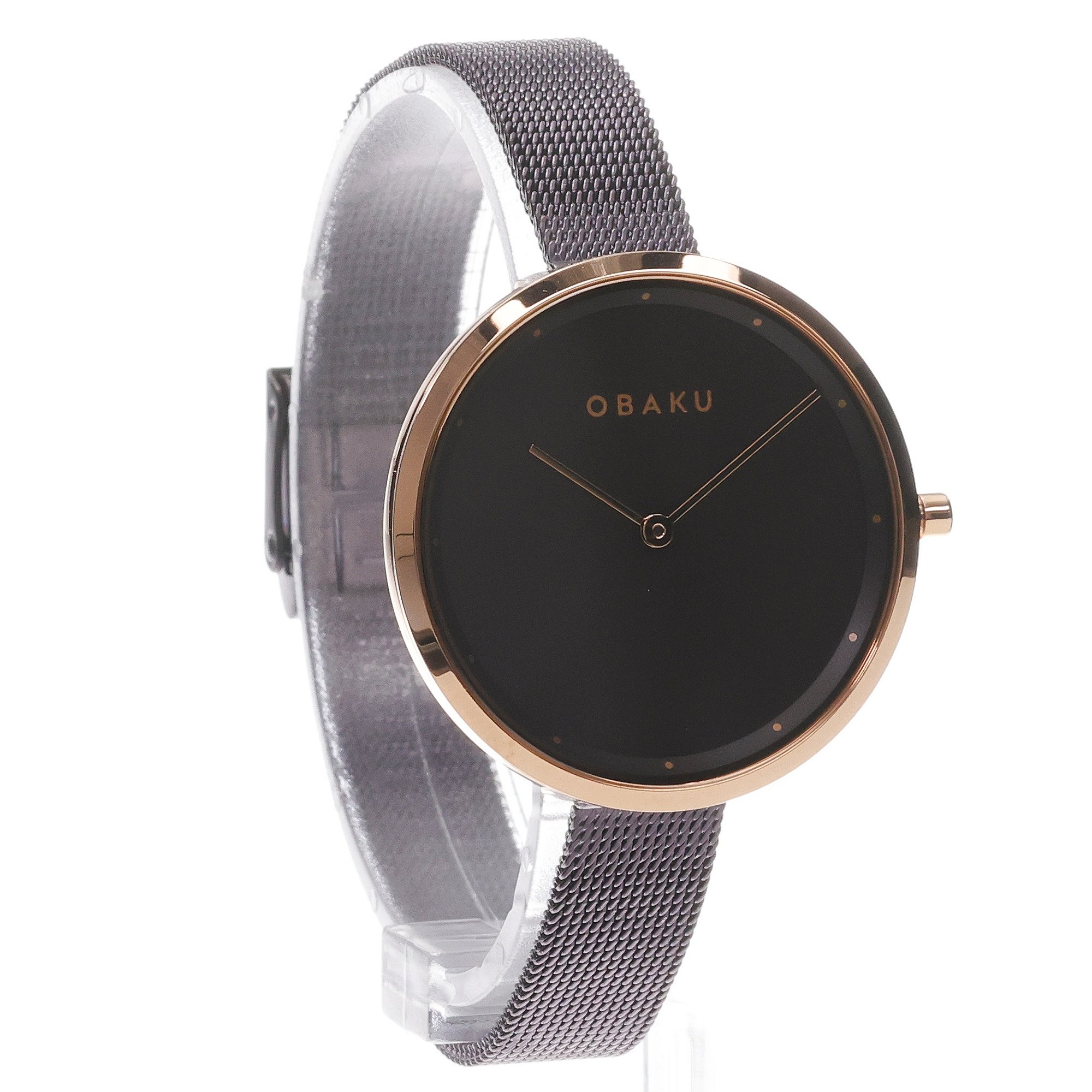 Obaku Denmark V227LXVNMN Damskie Dok - Walnut - Christian Mikkelsen zegarek damski klasyczny szafirowe - miniatura 3