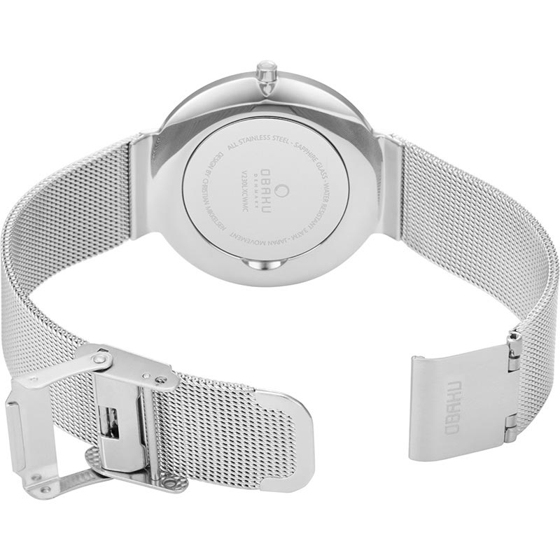 Obaku Denmark V230LXCWMC zegarek damski klasyczny Slim bransoleta - miniatura 10