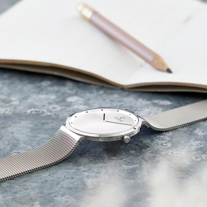 Obaku Denmark V230LXCWMC zegarek damski Slim srebrny - miniatura 12