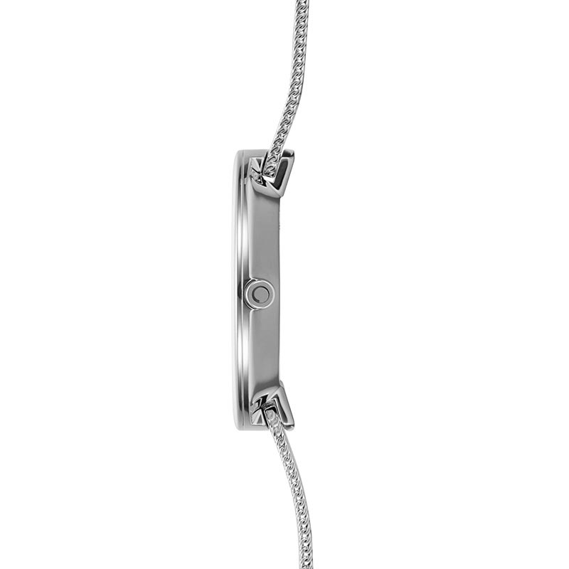 Obaku Denmark V233LXCIMC Slim NOTAT - STEEL zegarek damski klasyczny szafirowe - miniatura 2