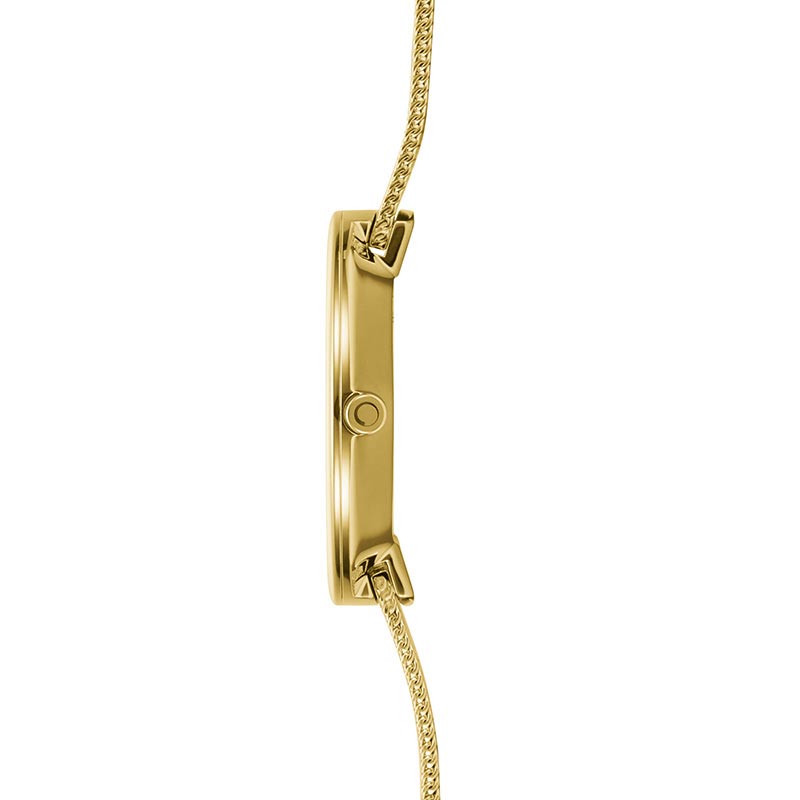 Obaku Denmark V233LXGIMG Slim NOTAT - GOLD zegarek damski klasyczny szafirowe - miniatura 3