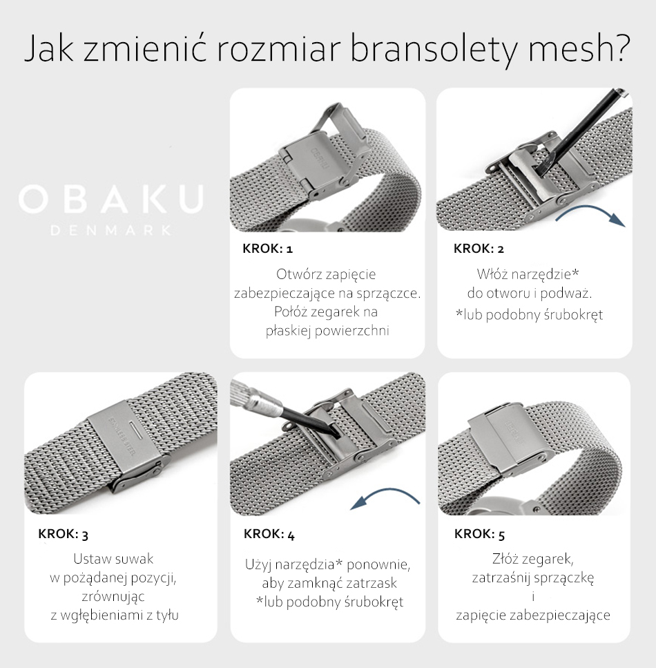 Obaku Denmark V236LXLLML zegarek damski Slim