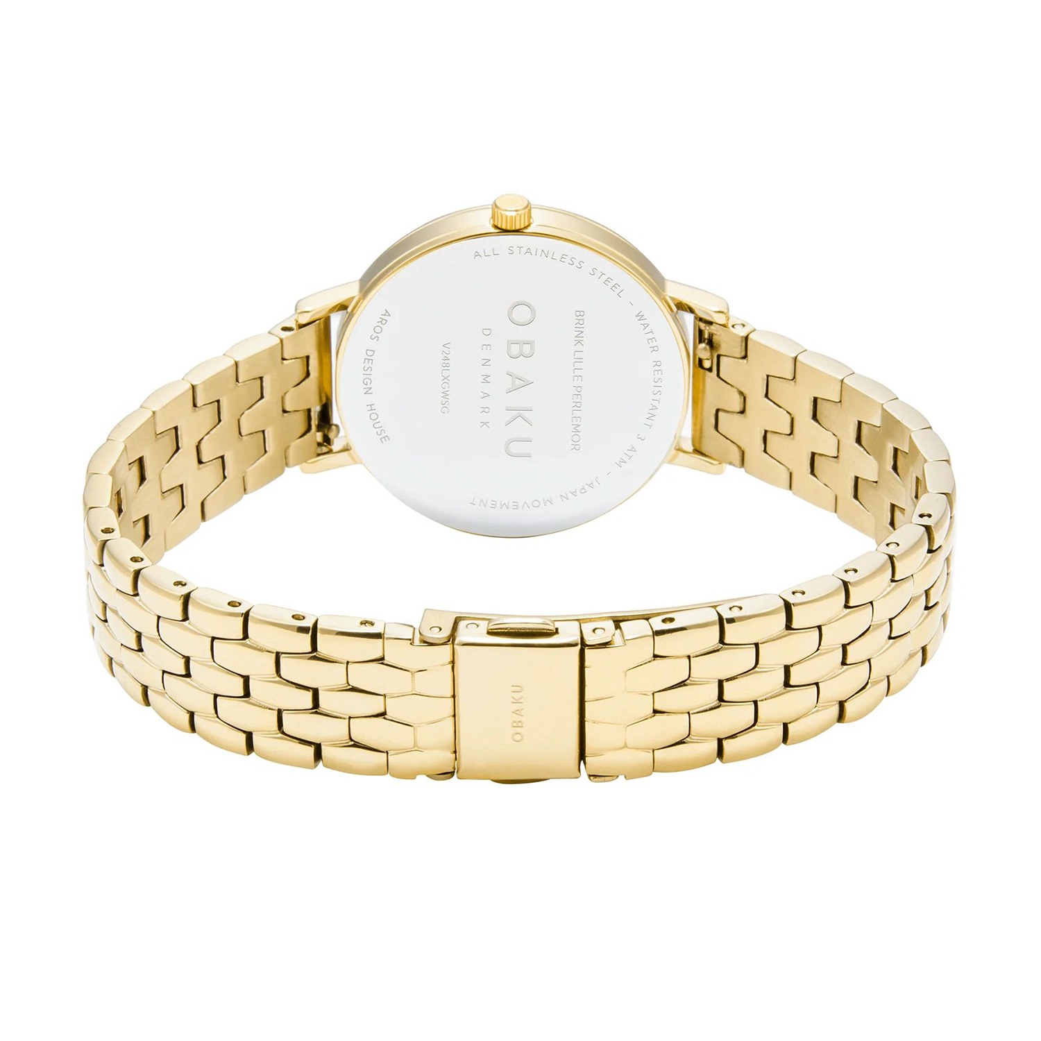 Obaku Denmark V248LXGWSG BRINK LILLE - PERLEMOR CIDER zegarek klasyczny Slim - miniatura 7