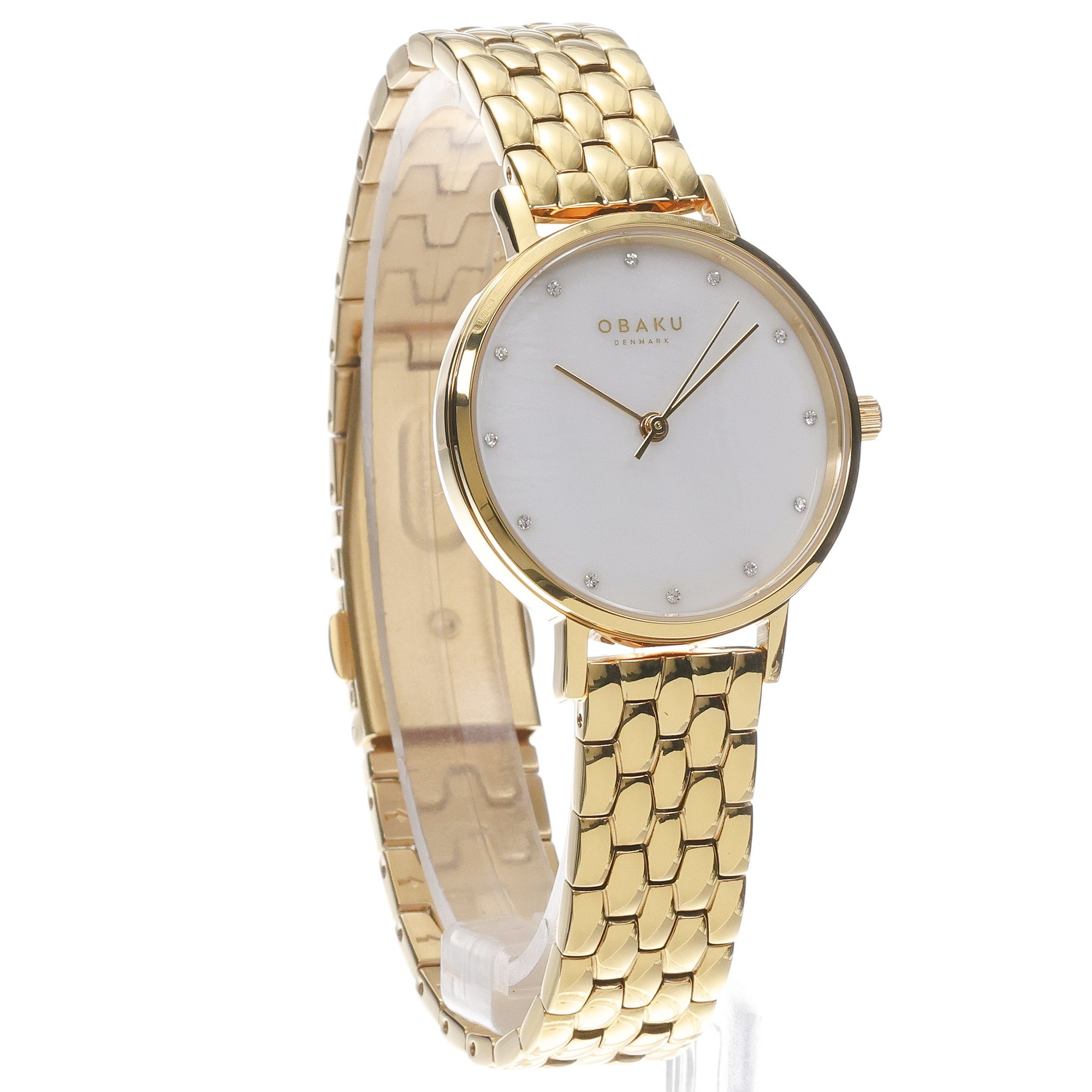 Obaku Denmark V248LXGWSG zegarek złoty klasyczny Damskie bransoleta - miniatura 3