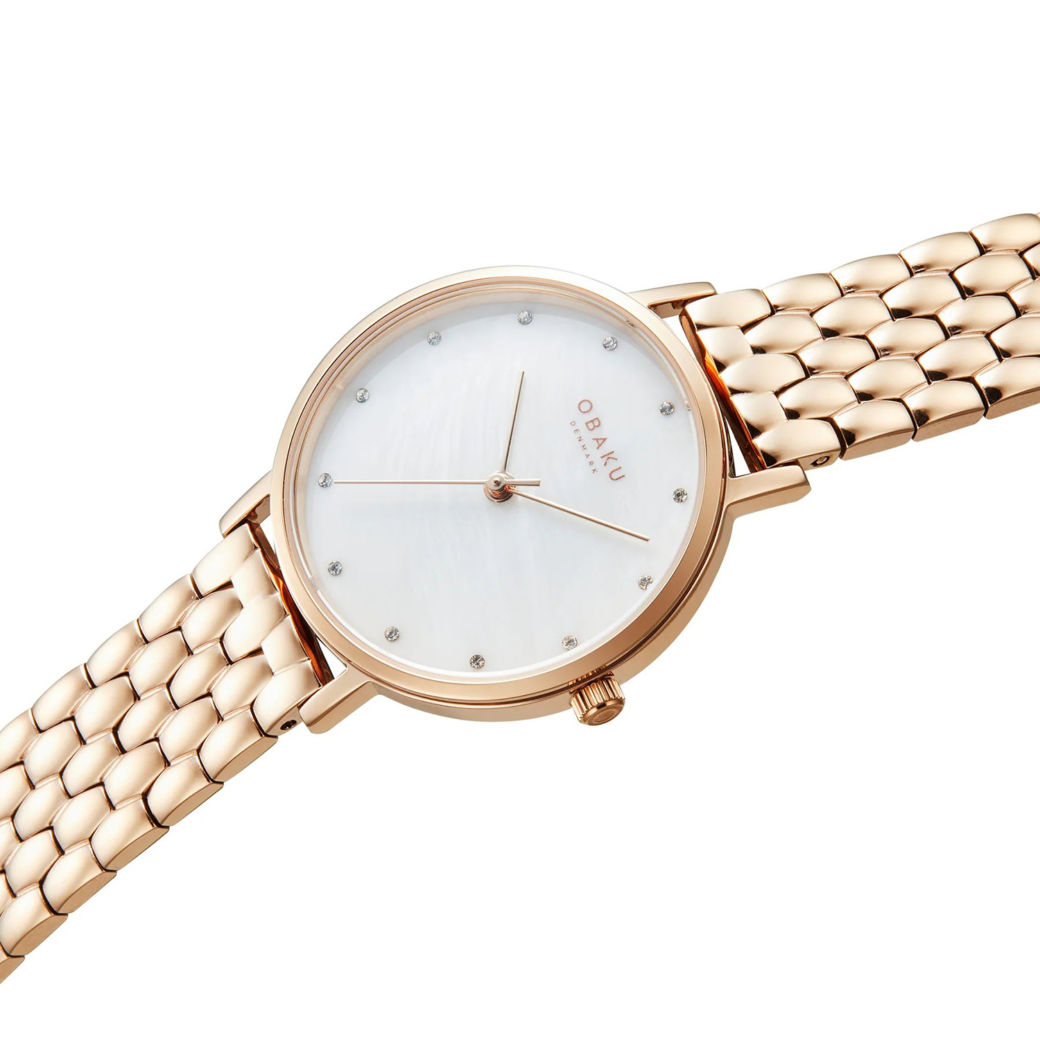 Obaku Denmark V248LXVWSV BRINK LILLE - PERLEMOR FUCHSIA zegarek klasyczny Slim - miniatura 2