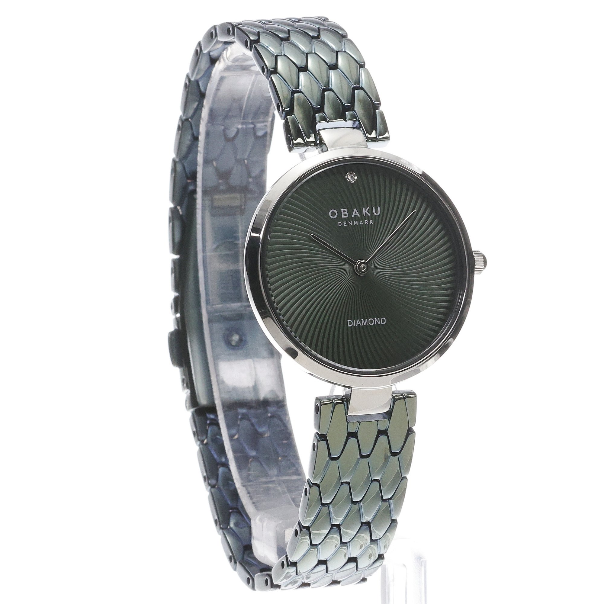 Obaku Denmark V256LXCESE Diamant - Green zegarek klasyczny Damskie