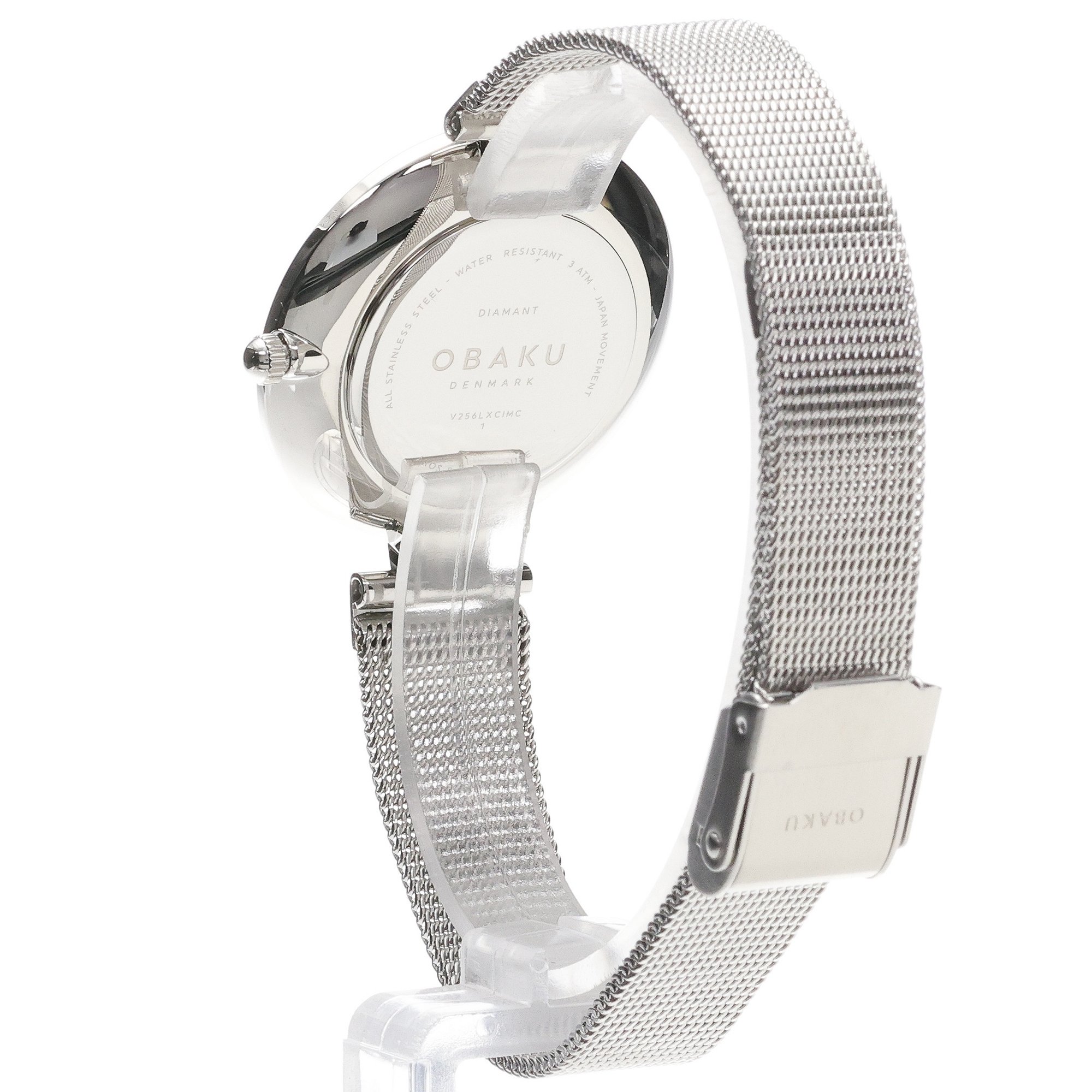 Obaku Denmark V256LXCIMC Damskie Diamant - Steel - Aros Design House zegarek damski klasyczny mineralne utwardzane - miniatura 4