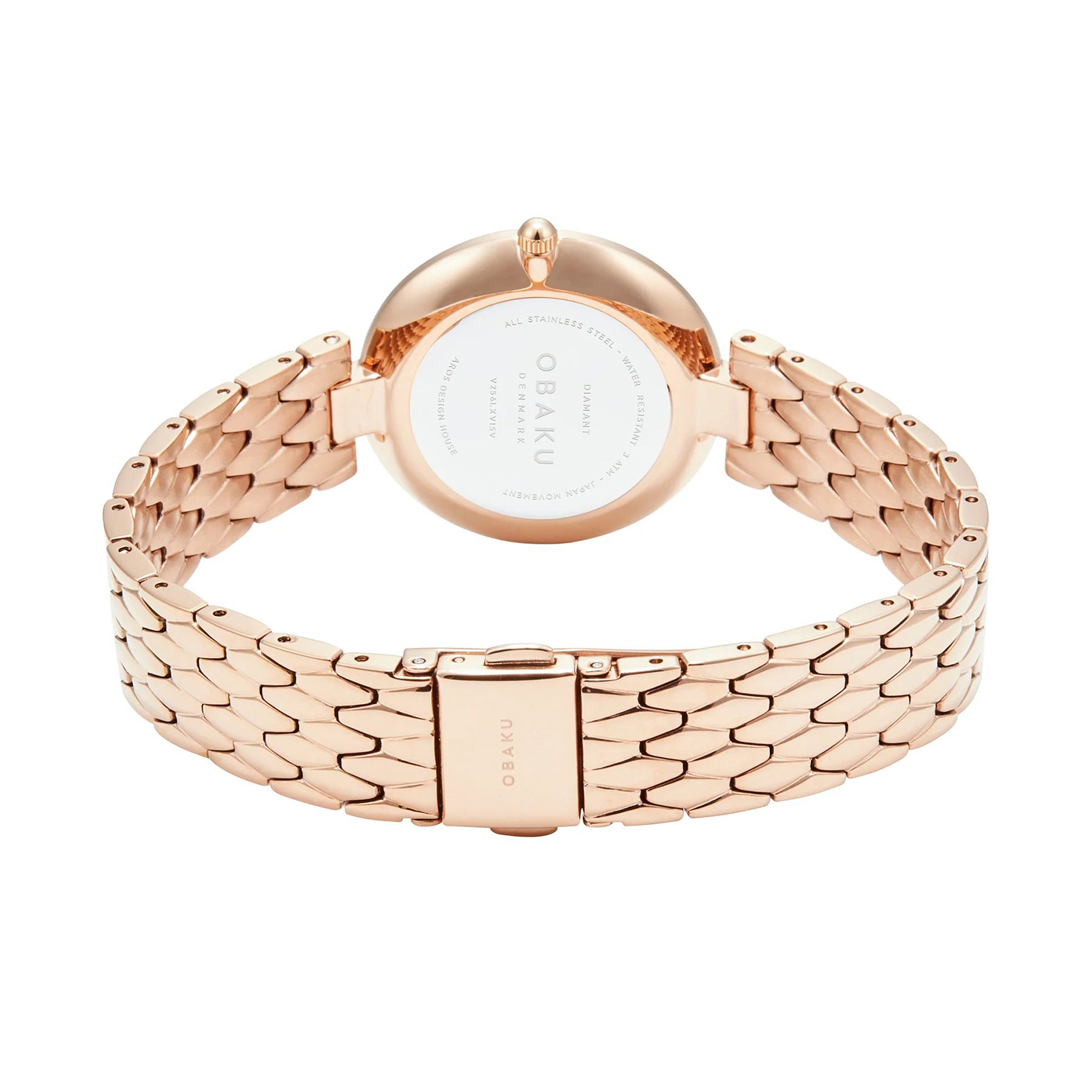Obaku Denmark V256LXVISV DIAMANT - FUCHSIA zegarek klasyczny Slim - miniatura 7
