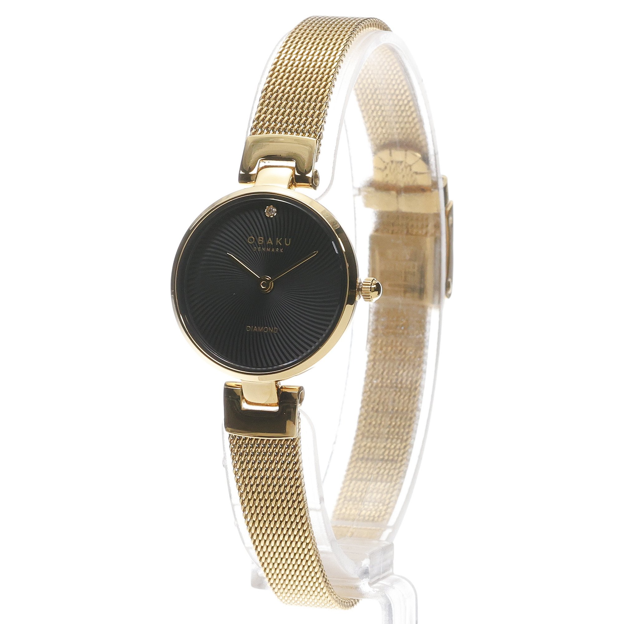 Obaku Denmark V256SXGBMG Diamant Petite - Gold zegarek klasyczny Damskie - miniatura 2