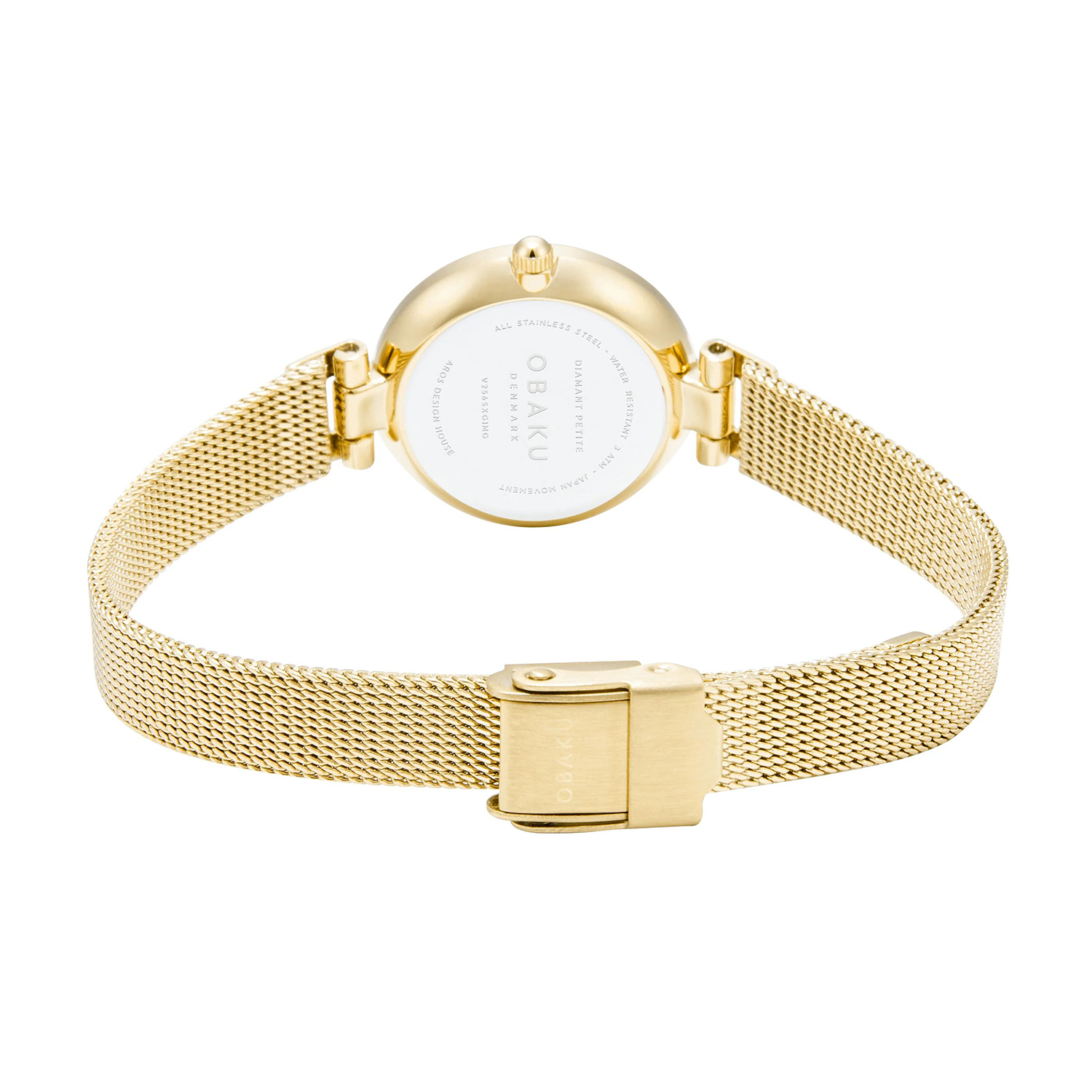Obaku Denmark V256SXGIMG DIAMANT PETITE - GOLD zegarek fashion-modowy Bransoleta