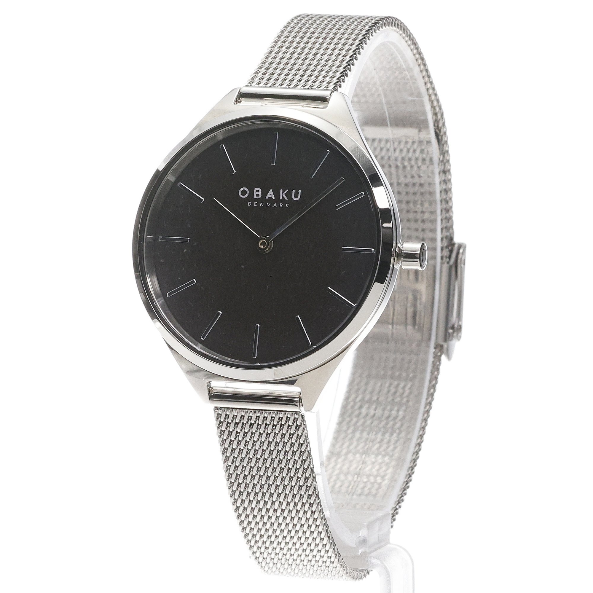 Obaku Denmark V257LHCNMC Damskie Kaffe - Fog - Aros Design House zegarek damski klasyczny mineralne utwardzane - miniatura 2
