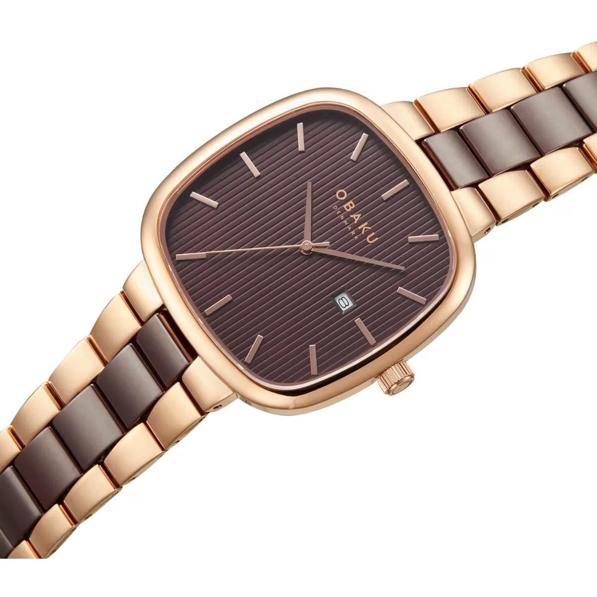 Obaku Denmark V282GDVNCN TIMIAN - NUT zegarek fashion-modowy Męskie - miniatura 4