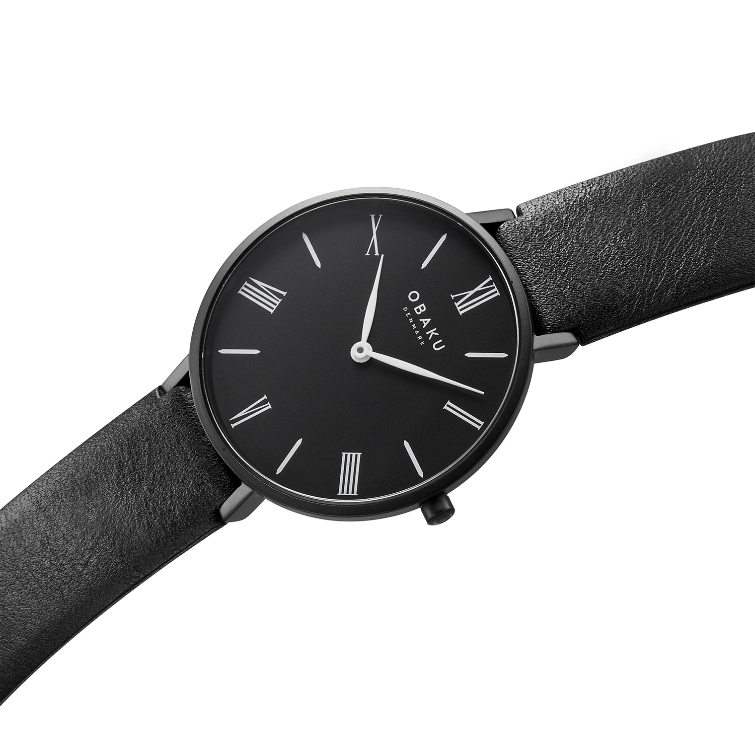Obaku Denmark V283LXBBRB FOLIE LILLE - EBONY zegarek klasyczny Pasek - miniatura 2