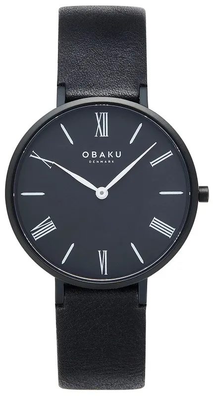 Obaku Denmark V283LXBBRB Pasek FOLIE LILLE - EBONY - zdjęcie 1