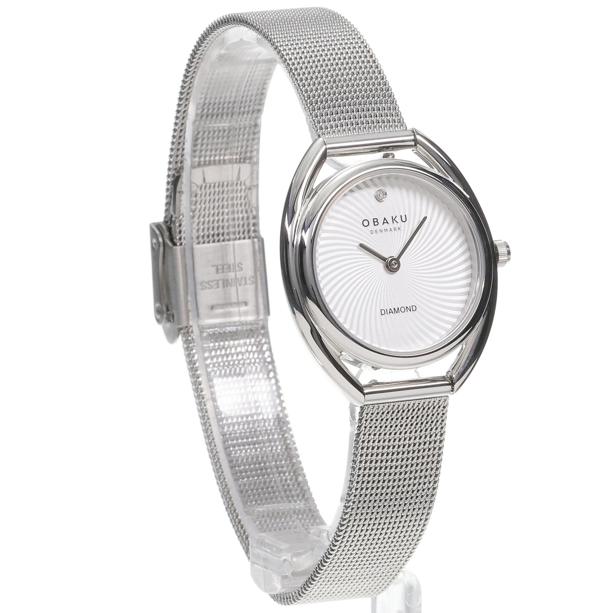 Obaku Denmark V286LXCIMC zegarek srebrny klasyczny Damskie bransoleta