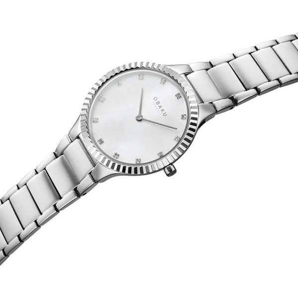 Obaku Denmark V292LXCWSC LINJE LILLE - SILVER zegarek fashion-modowy Damskie - miniatura 4