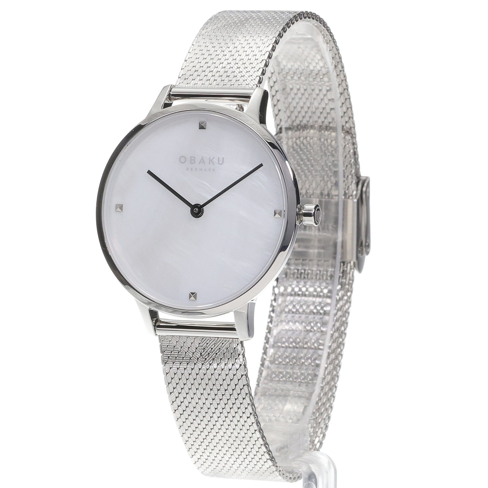Obaku Denmark V295LXCWHC FIGEN - SILVER zegarek klasyczny Bransoleta