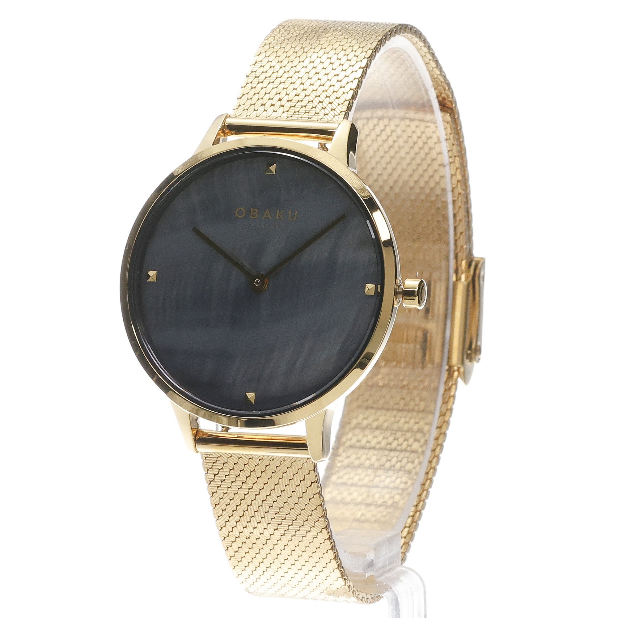 Obaku Denmark V295LXGBHG Figen - Gold Black zegarek klasyczny Damskie - miniatura 2