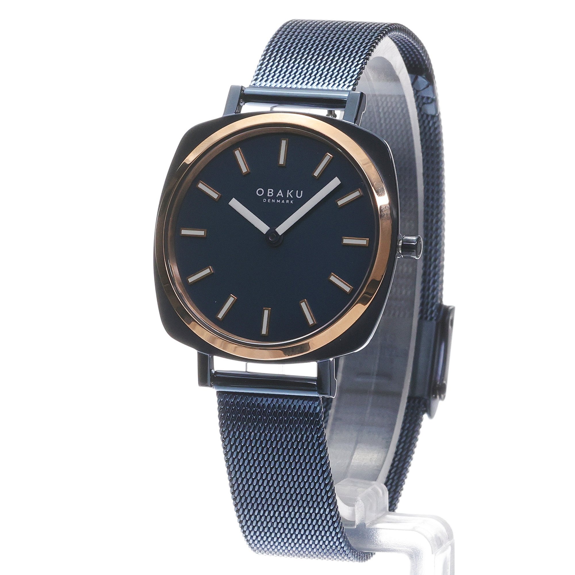 Obaku Denmark V296LXSLML zegarek niebieski klasyczny Damskie bransoleta