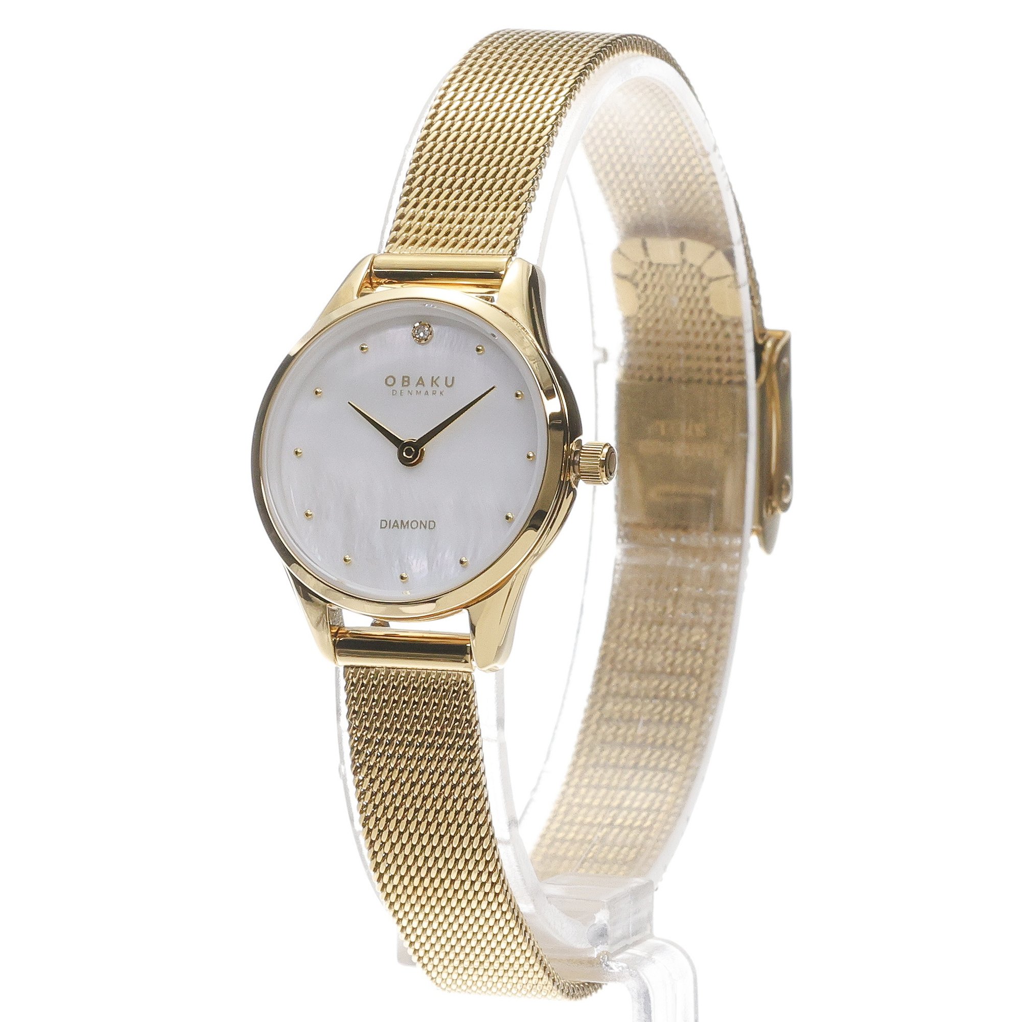 Obaku Denmark V297SXGWMG zegarek złoty fashion-modowy Damskie bransoleta