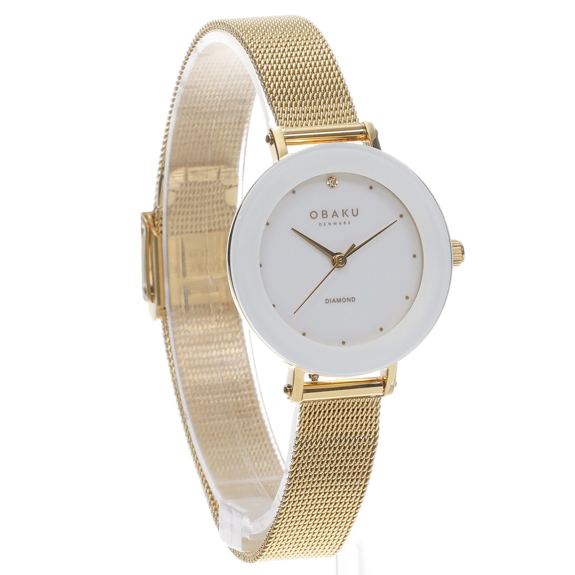 Obaku Denmark V299LXGWMG-EJBGW+BRANSOLETA zegarek złoty fashion-modowy Damskie bransoleta - miniatura 3